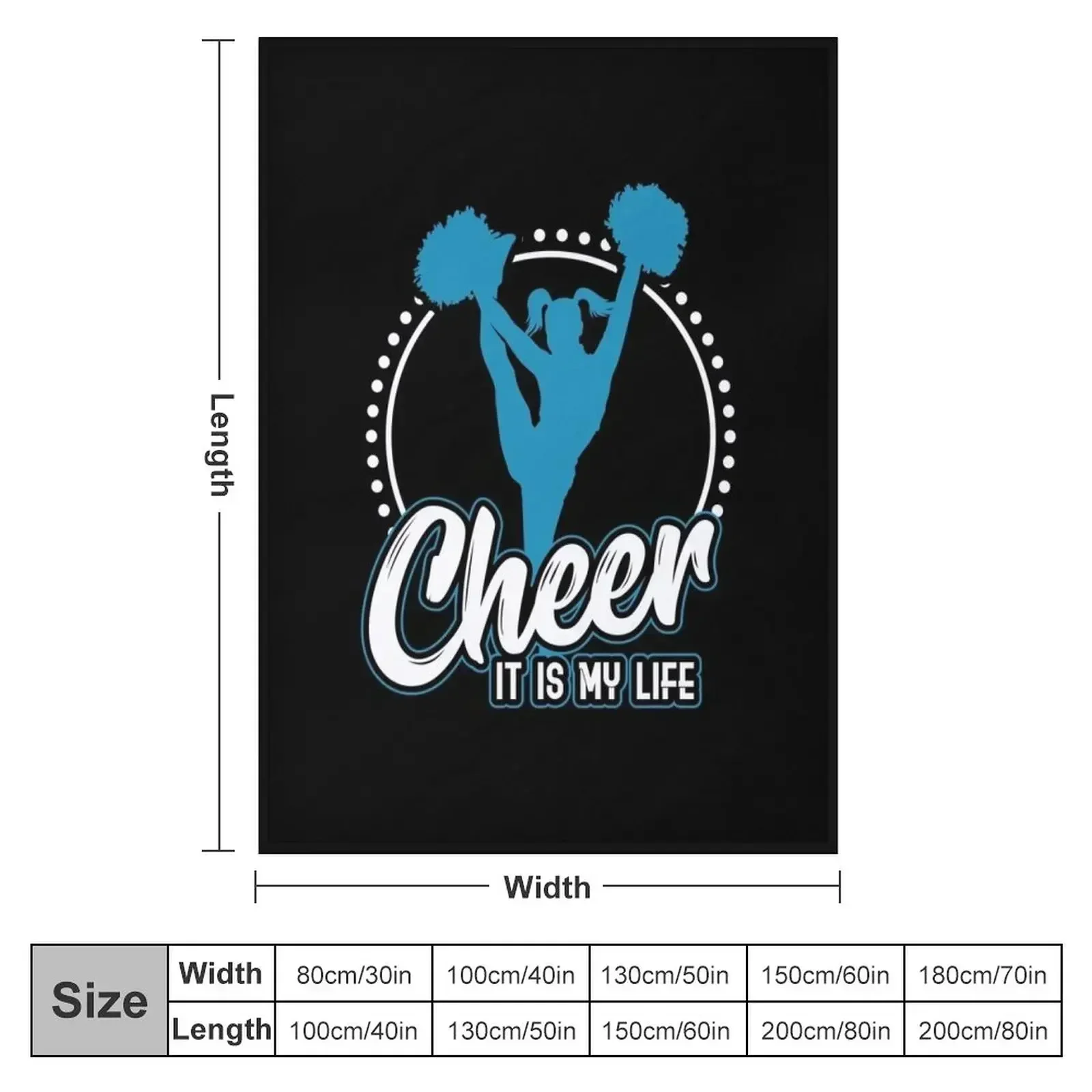 Cheerleader Cheerleading Gift Sport Hobby Throw Blanket Sofa Throw Polar Luxury St Travel Warm Blankets