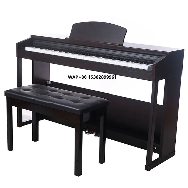 Wholesale High Quality Hammer Action 88-Key Digital Piano Keyboard with Solid Wood Soundboard and Three Pedals