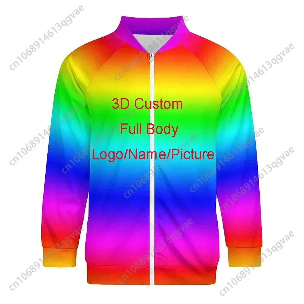 3D Print Diy Custom Design Jacket Clothing Hip Hop Streetwear Zip Sweatshirt Wholesalers Suppliers Drop Shipper