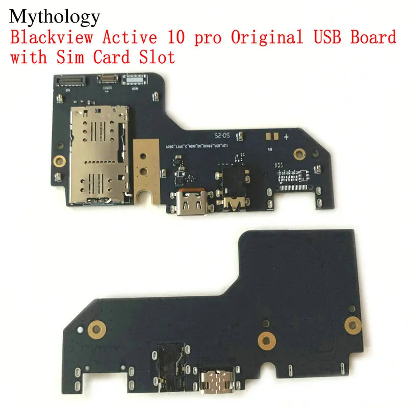 For Blackview Active 10 pro Original USB Board Sim Card Slot Type C Charging Dock Connector Mobile Phone Repair Parts