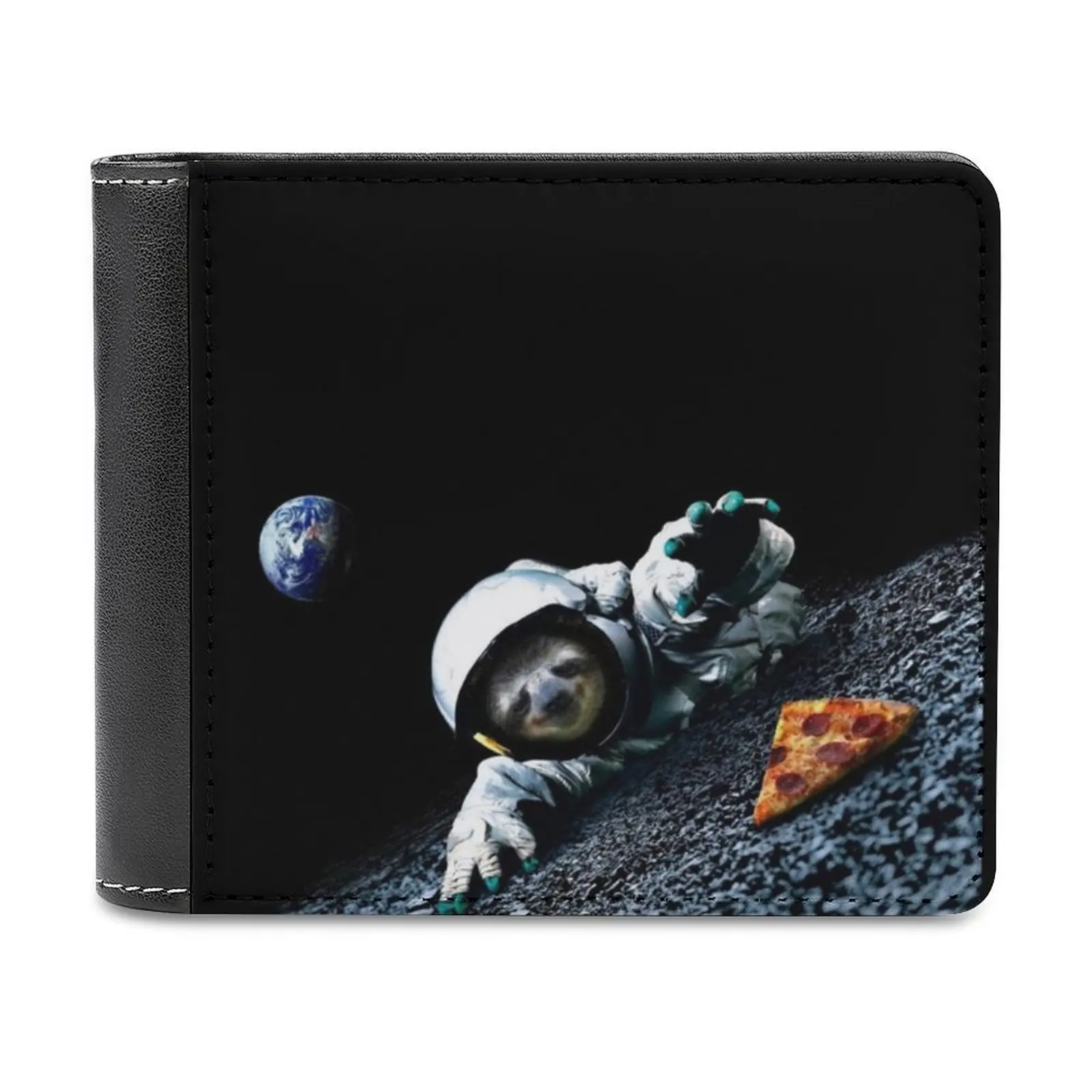 

Slothstronaut Men's Wallet Purses Wallets New Design Dollar Price Top Men Leather Wallet Sloth Slothstronaut Astronaut Sloth