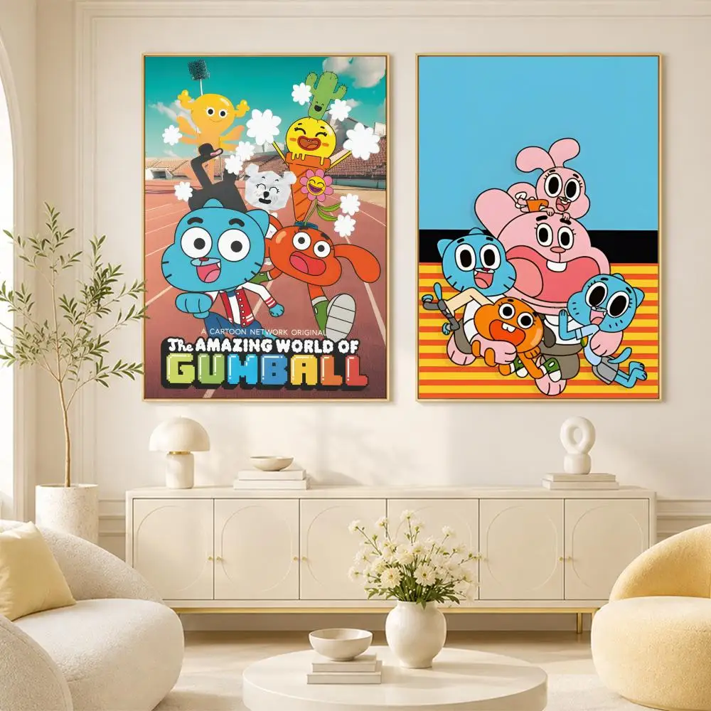 The Amazings World of Gumball Poster Room Home Decoration Interior Wall Art Printing Garage Posters Gift