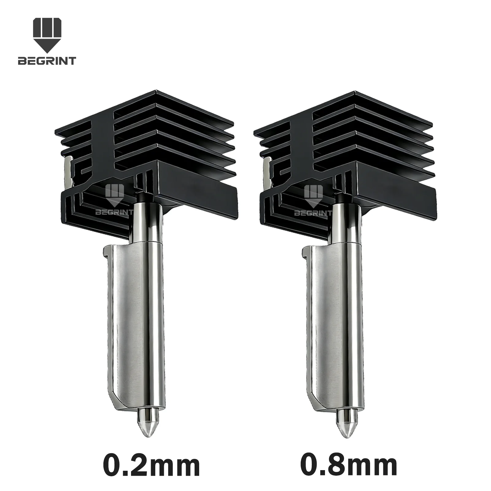 Hotend für Bambu Lab P2S Hotend Einteilige Düsen 0,2/0,8/0,6/0,4 mm Integriertes Wärmeende Edelstahl Hotend Düse für Bambulab P2S