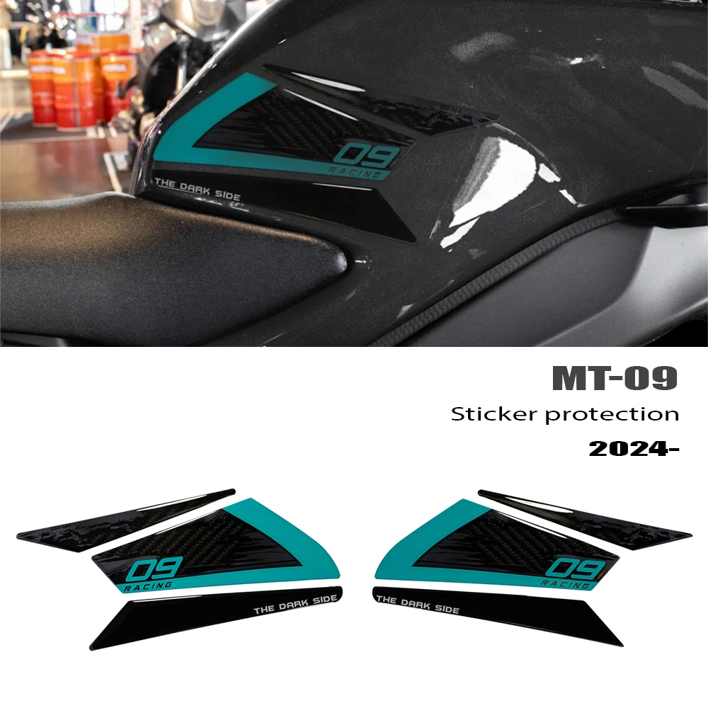 

Для MT-09 MT 09 2024 MT09 боковая накладка на топливный бак, наклейка, 3D комплект защиты топливного бака мотоцикла