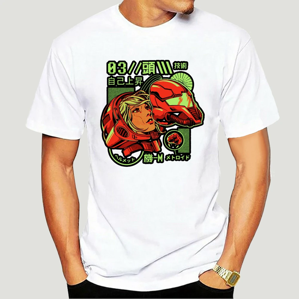 

Metroid T Shirt Samus Aran EU Size Casual Digital Print Tee Tops Video Game Tshirt 5515X