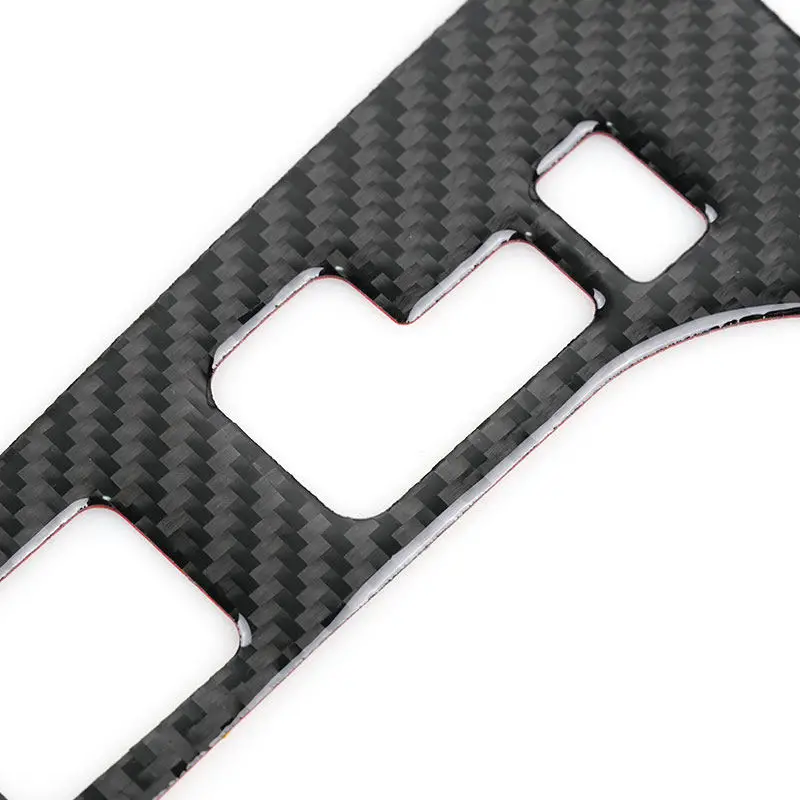 Carbon Fiber Gear Shift Panel Decor Cover Sticker Decorative Frame For Mazda CX-9 CX9 2016 2017-2023 Car Interior Accessories