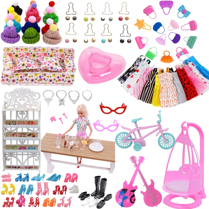 

Doll Accessories Clothes Swimsuit,Bike,Guitar,High HeelsFor 30cm Doll Clothes Cute Dress Birthday Toys Gift barbie shoes ob11