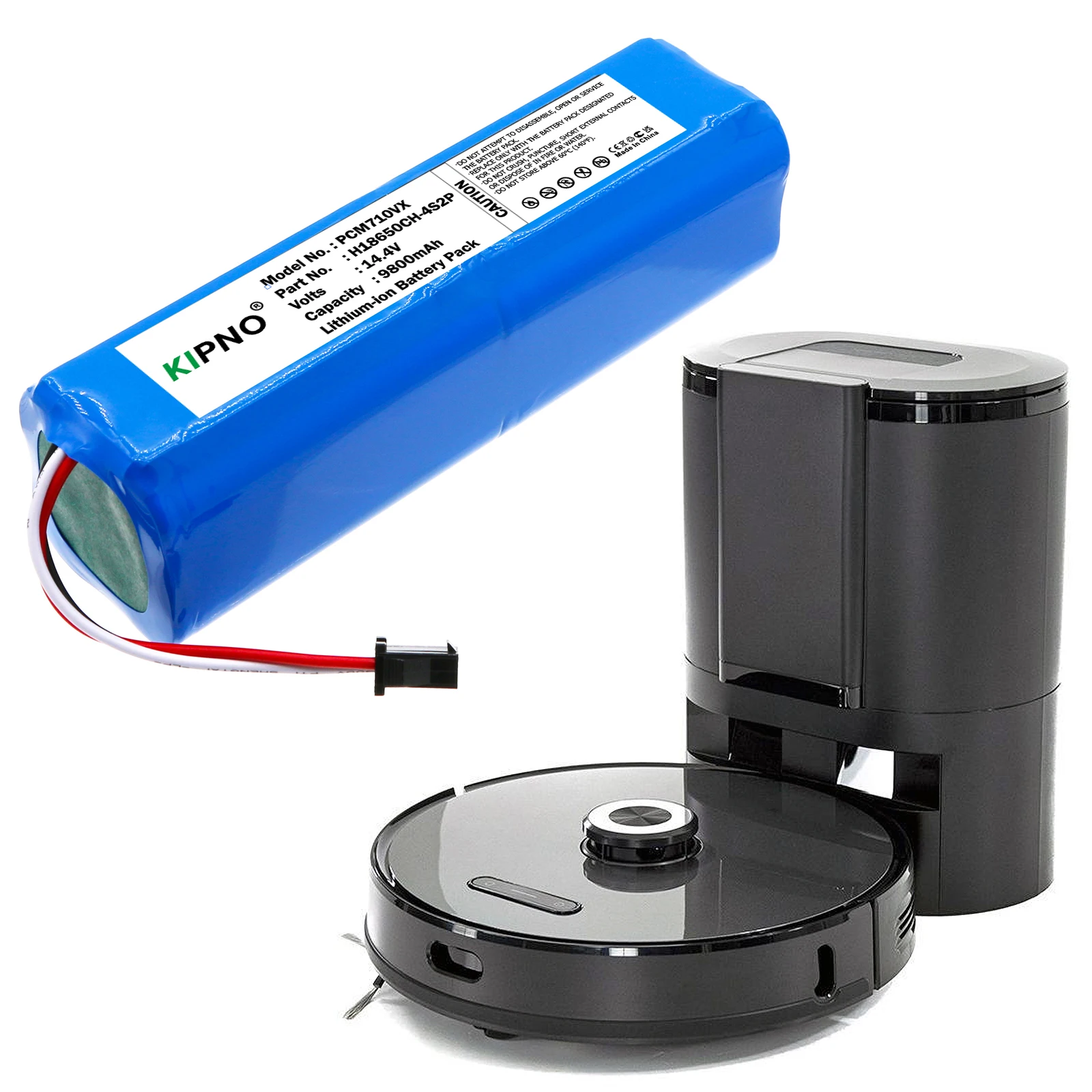 KIPNO 2025 batería 9800mAh para XiaoMi Viomi S9 D800 Lydsto R1 Roidmi Eve Plus 14,4 Valpha 2 Pro Proscenic M9 Pro Q8 Roidmi