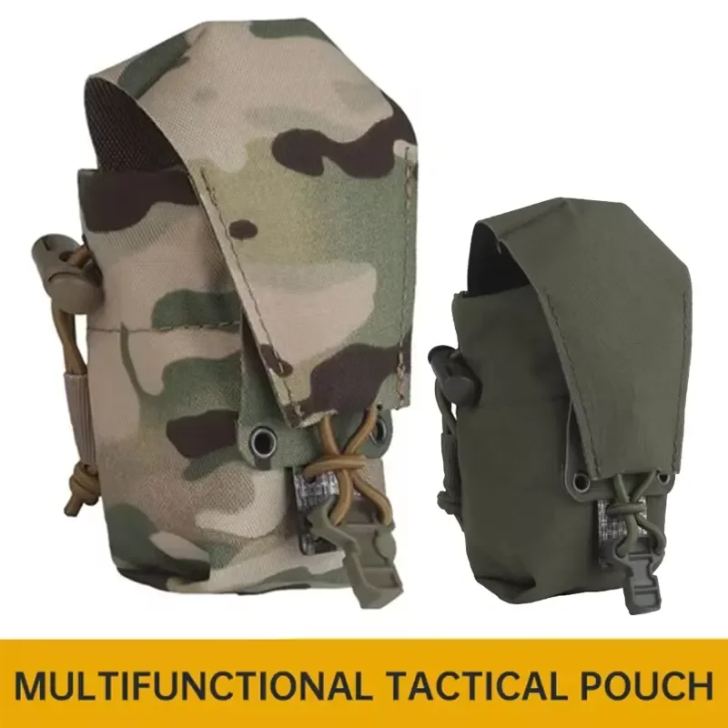 Multifunctional Tactical Pouch Outdoor Hunting Belt Bag MOLLE Magazine Interphone Flashbang Smoke Bag Utility Gear