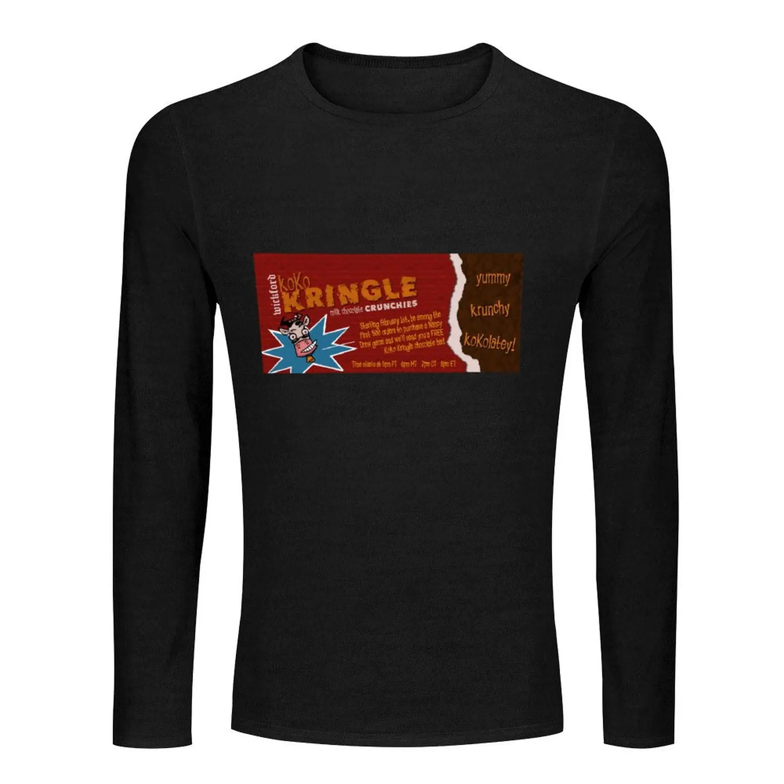 Nancy Drew Koko Kringle Milk Chocolate Bar3 Long T-Shirt new edition t shirt boys t shirts sweat shirts, men