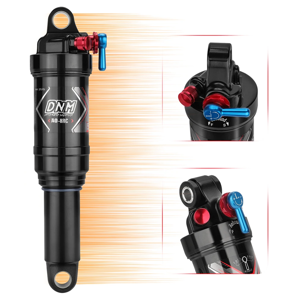 DNM AO-8RC Air Suspension Rear Shock Soft Tail XC/AM/DH Mountain Bike Rear Shock Absorber 165/190/200/210/230mm
