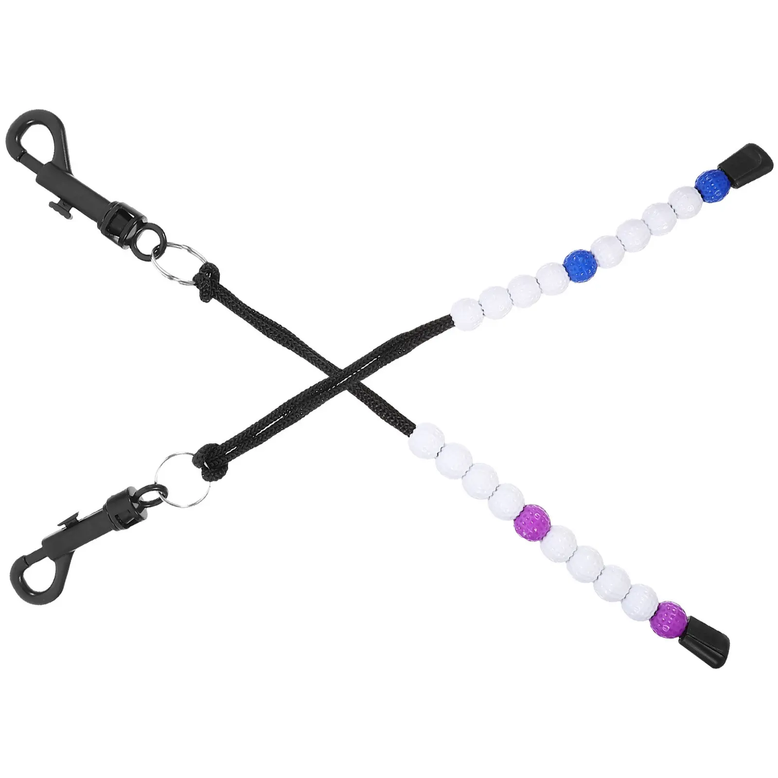 2Pcs Golf Stroke Counter ABS Nylon Scoring Tool Effort Saving Beads Count Golfing Training Tool Outdoor Use Golf Shot Counter