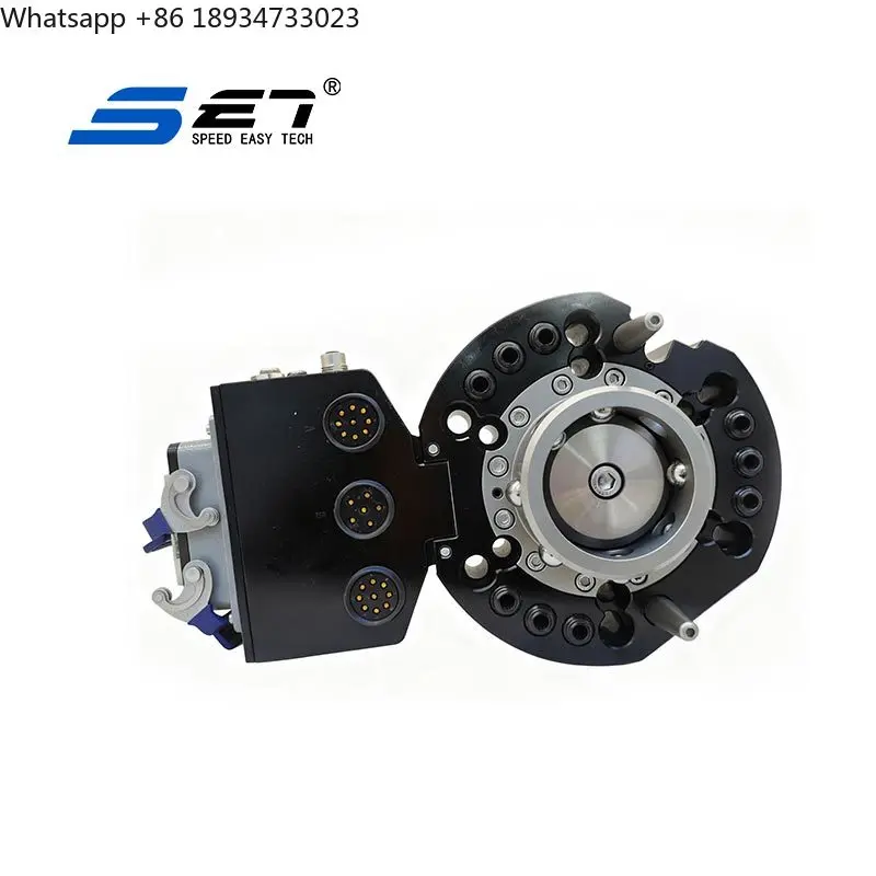 SET SQ-200T Pneumatic Quick Replacement Robot Side Tool Changer Device Hardened Stainless Steel 0.015mm Repeatability Accuracy