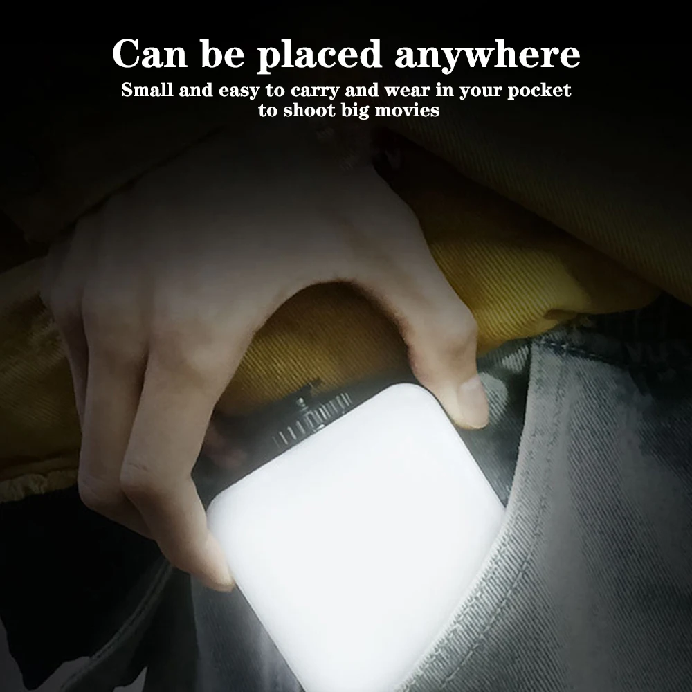 Portable Mini LED Fill Light Mobile Phone Selfie Panoramic Fill Light For iPhone Xiaomi Laptops Camera Video Photography Lamp