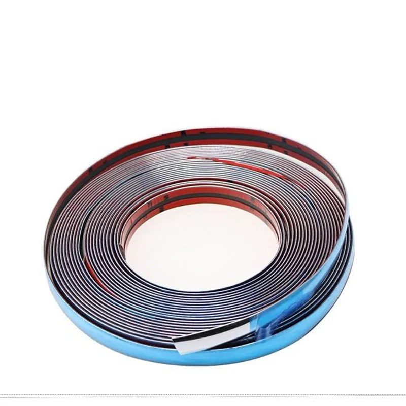 Car Body Strip Bumper Auto Door Protective Moulding Styling Trim Sticker Anti-Collision Tape Bumper Grill Chrome Moulding Trim