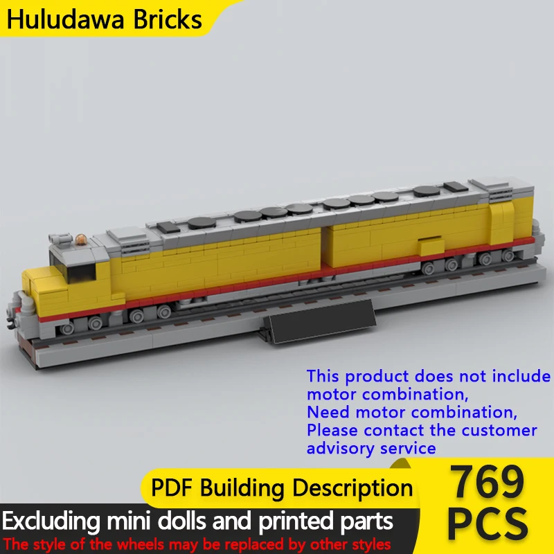 

City Car Model MOC Building Bricks DDA40X Diesel Locomotive Modular Technology Gifts Holiday Assemble Children Toys Suit