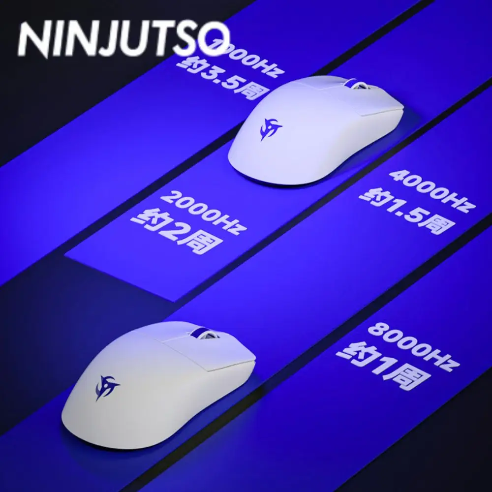 Ninjutso Sora V3 Wireless Mouse 8k AIMNINJA 2PRO 45K PAR2862 300mah E-Sports Gaming Mouse Lightweight PC Gamer Accessories Gift