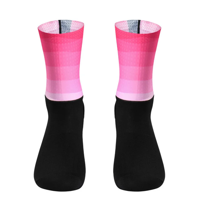 Calcetines de Ciclismo antideslizantes para hombre y mujer, medias deportivas de silicona, transpirables y frescas, para carreras profesionales, novedad de verano