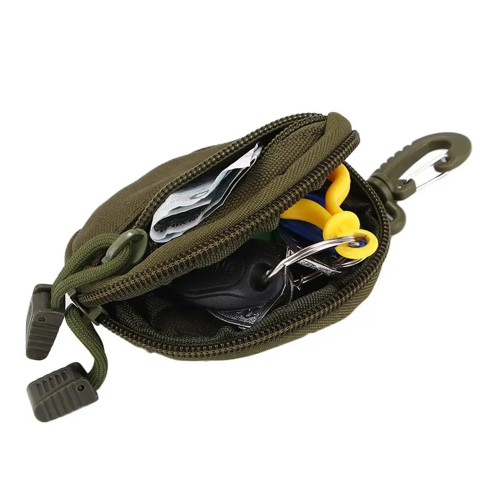 

Clip with Zipper EDC Outdoor Tool Pocket Pouch Coin Purses Wallet Key Holder