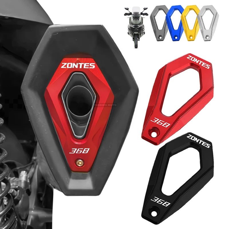 Für Zontes 368G 368M 368K 368D 368E Auspuffendrohr-Abdeckung Motorrad Modifiziertes Zubehör System-Schutz ZONTES 368 G M K D E