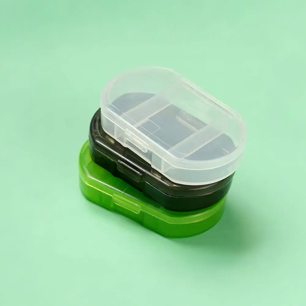 Pill Box Mini Pill Case 3 Grids Tablet Pill Organizer Case Dispenser Travel Tablet Holder Container Medicine Drug Storage Box