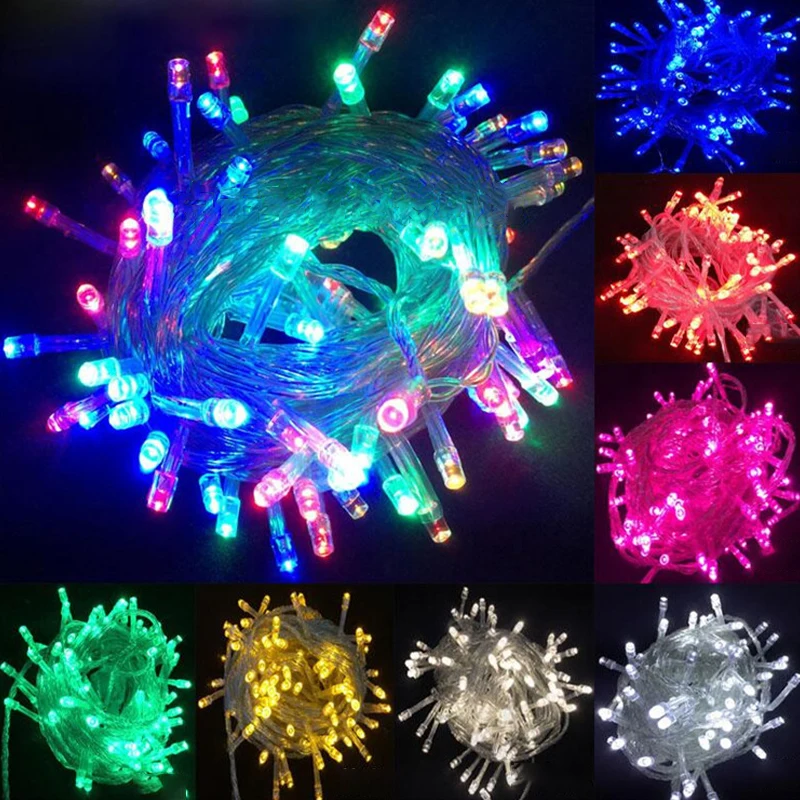 20M 200LEDs String Light AC 110V 8 Modes Festoon Lamps Waterproof Outdoor Garland Garden Party Wedding Decoration