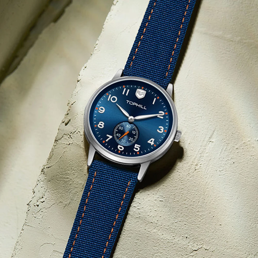 تومي-ساعة طيار للرجال من الستانلس ستيل ، ساعة كوارتز عسكرية ، ساعة رياضية مضيئة ، ساعة سلاح الجو ، موضة ، ترف ، 40 مللي متر