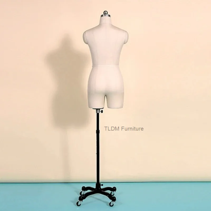 Female Half-Body Dress Form with Legs for Three-Dimensional Draping, Bridal Gown Design, Pattern Making and Teaching JT40M
