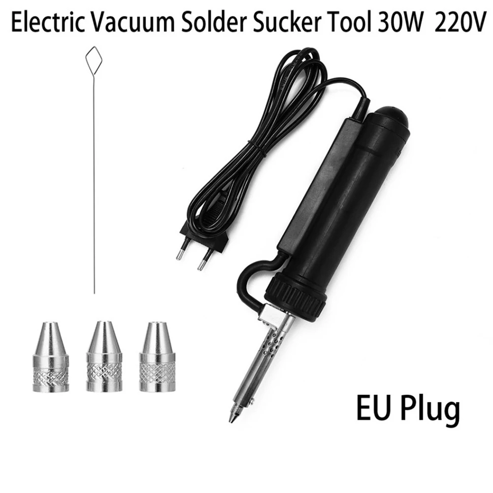 30W Electric Solder Sucker Featuring 350W Electromagnetic Pump for Consistent Desoldering Performance on Printed