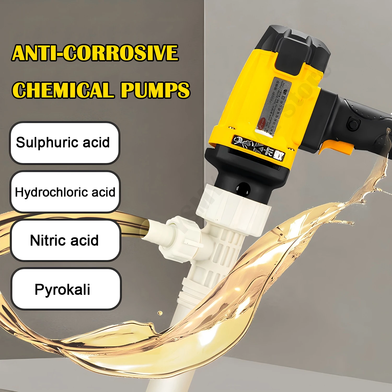 

Electric Chemical Pumping Pump Acid And Alkali Resistant High To Medium Concentration Oil Drum Portable Electric Pumping Pump