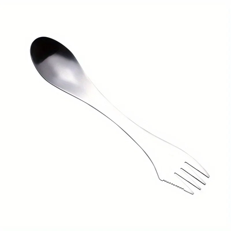 3 In 1 Utensils Titanium Spork Combo Travelling Gadget Cutlery Tableware Spoon Fork Cutter Travel Camping Hiking Picnic