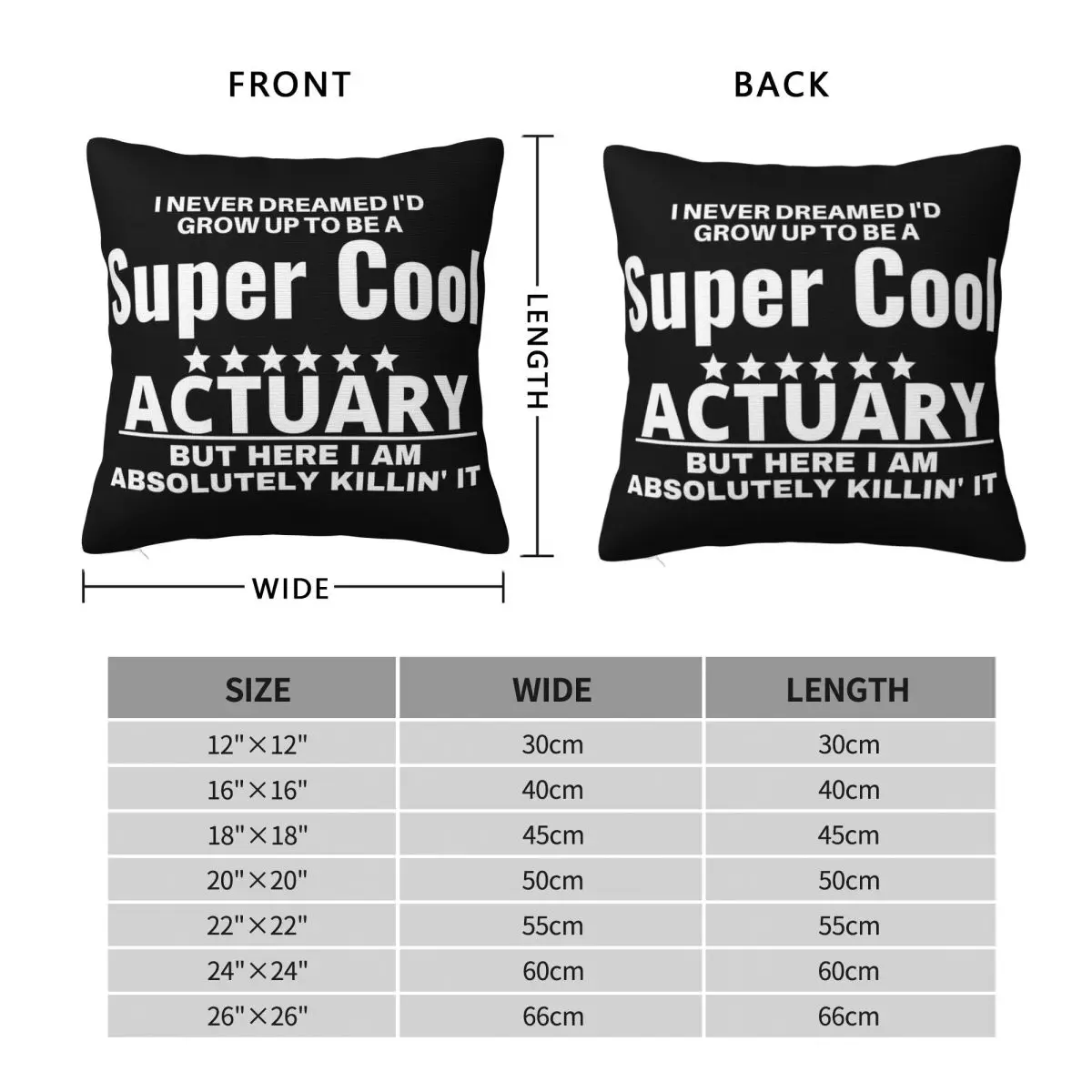 Actuary Super Cool Pillowcase Polyester Linen Velvet Creative Zip Decor Throw Pillow Case Car Cushion Cover Wholesale
