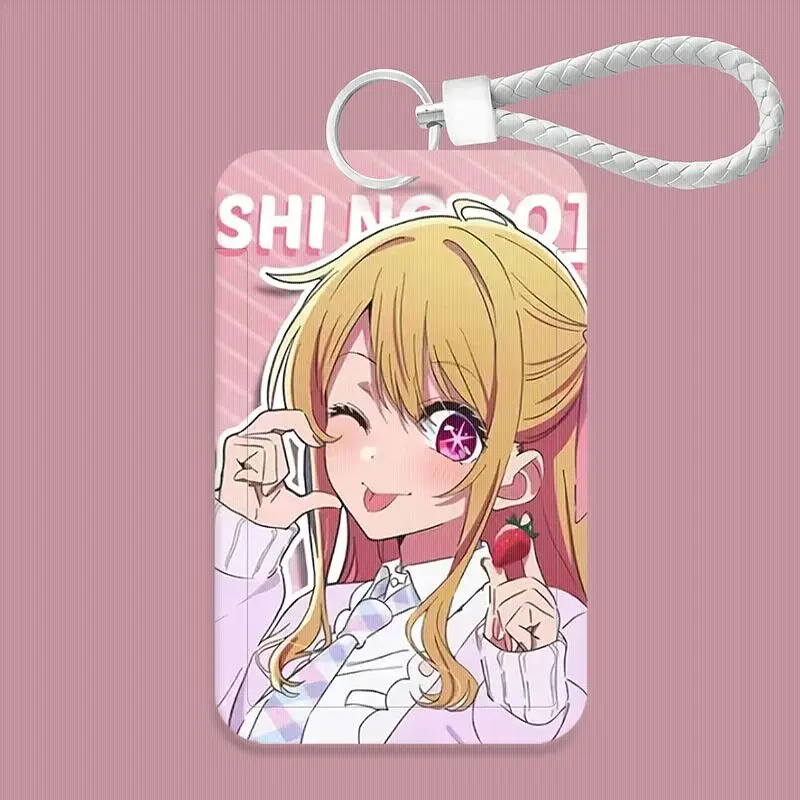 Oshi No Ko Hoshino Ai Anime Card Cover Anime Figure Akua Ruby Kana Portable Card Holder Credit Bus Protective Card Sleeve Gift