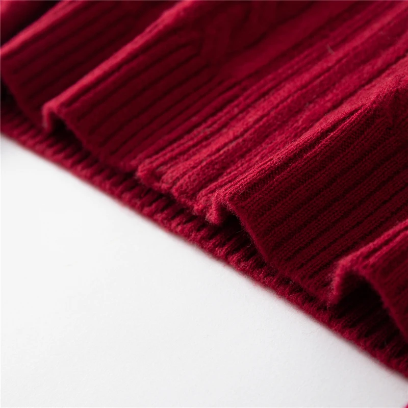 New Release: Men's Half High Collar Zipper Sweater Thickened 100% Pure Wool Knitted Sweater Autumn Winter Warm Clothing Cardigan