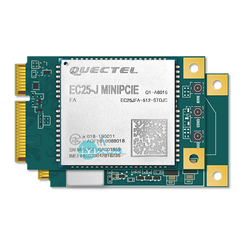 Quectel EC25-J EC25JFA-512-SJC FDD-LTE/TDD-LTD/UMTS HSPA + Mini Pcie LTE CAT4โมดูล4G สำหรับญี่ปุ่น Band b1/B3/B8/ B18/B19/B26 B41