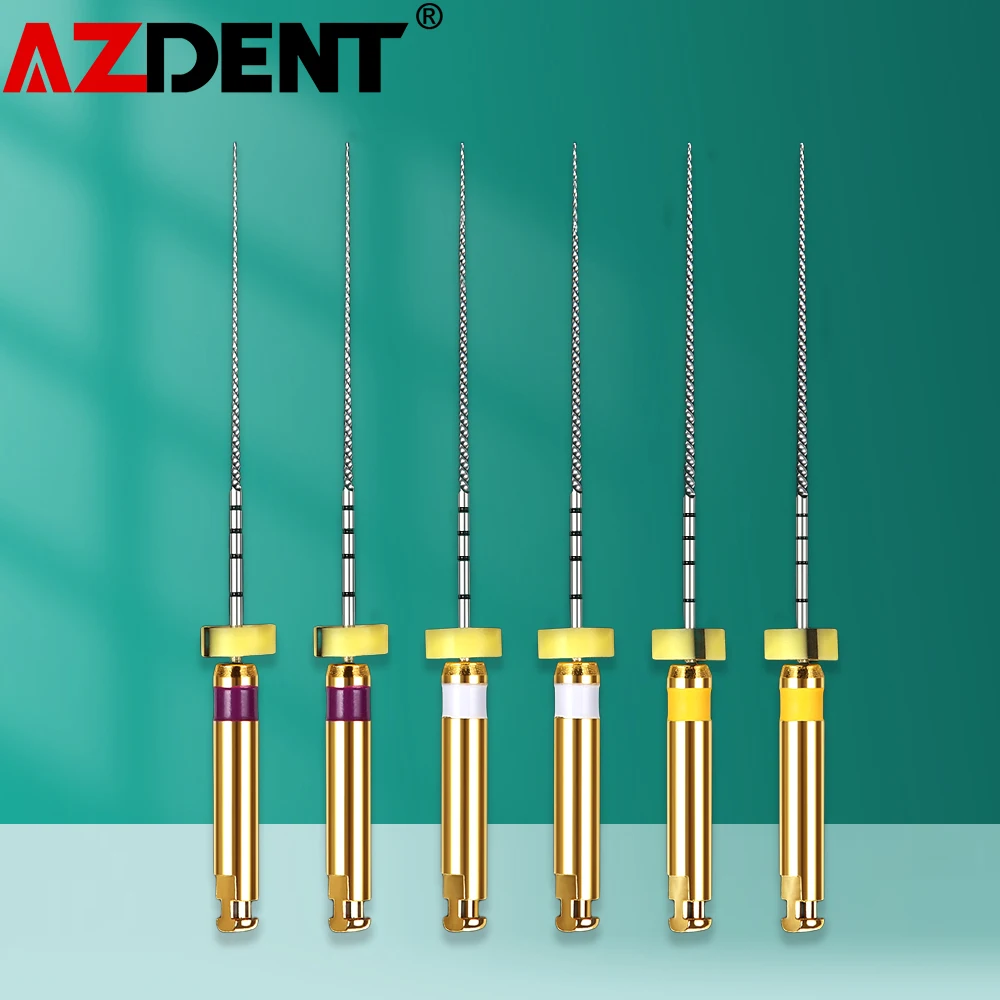 135℃ Autoclavable Dental Endo File Root Canal Instrument 25mm Dentistry Rotary Endodontic Nickel Titanium Alloy