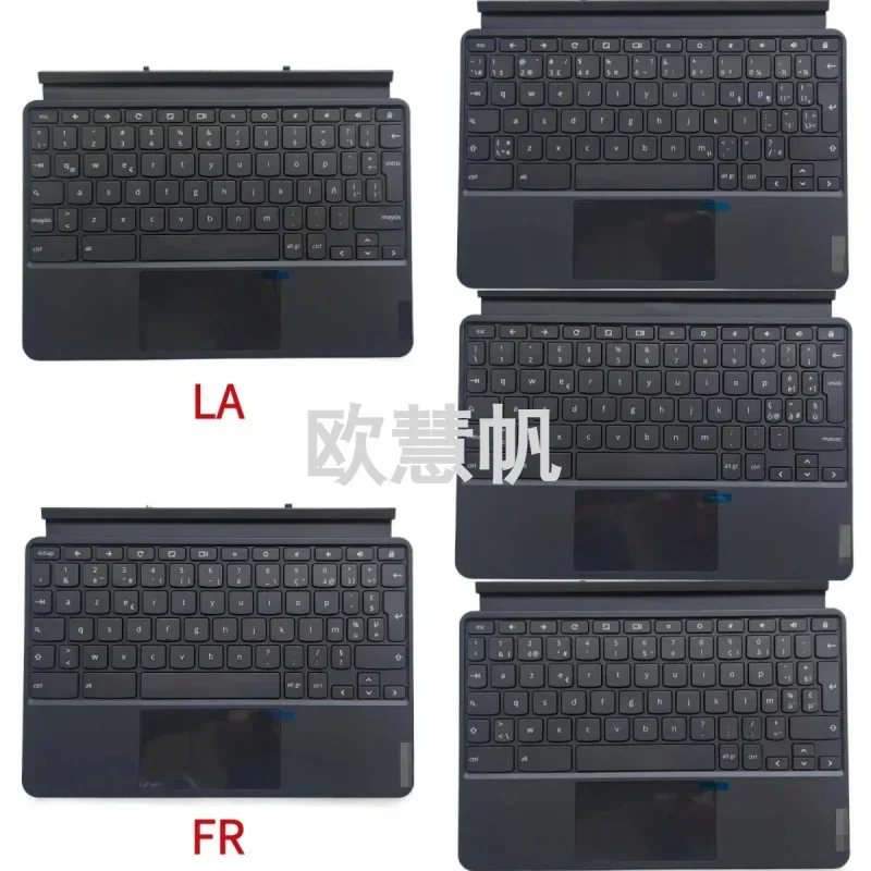 

^ For Lenovo CT-X636F Chromebook 10.1 laptop palm rest keyboard upper cover case fr. la. be. it. CF