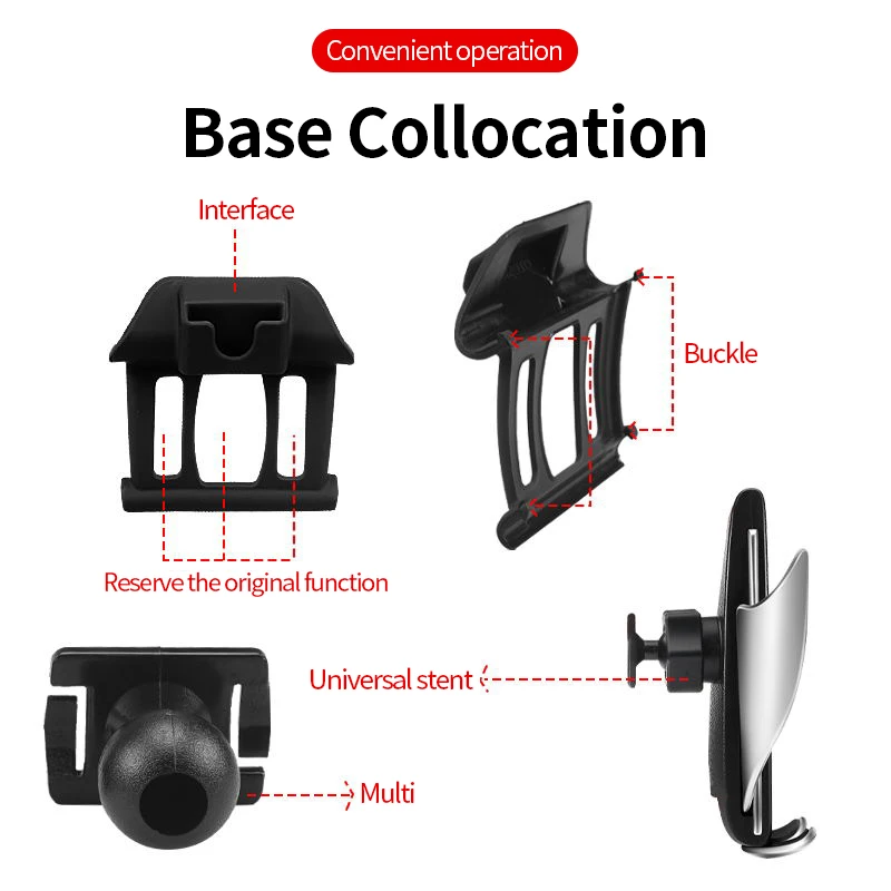 Car Dedicated Phone Holder Bracket Mount Special Base Collocation Stand Seat For BMW 1 2 3 4 5 7 Series X1 X2 X3 X4 X5 X6 X7 6GT