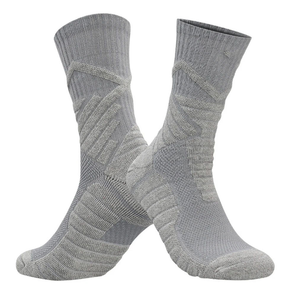 

Men's Basketball Socks Breathable Moisture Control Training Cushioned Crew Socks for Outdoor