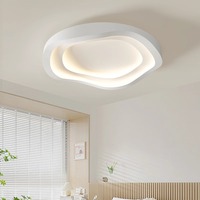 Modern Bedroom Ceiling Light Home Decor Simple Master Bedroom Lamps Nordic Circular Cream Style Living Room LED Lighting Fixture