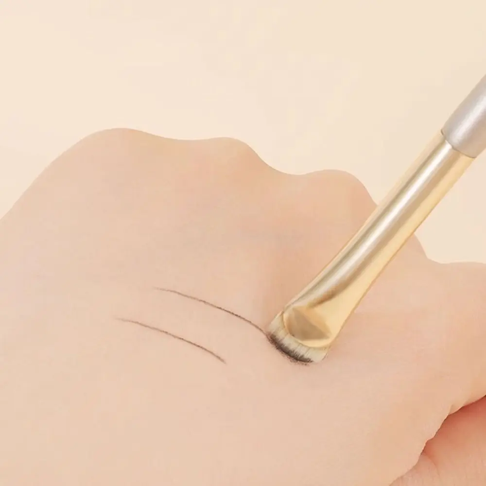 Small Angle Eye Makeup Brushes Super Thin Portable Eye Contour Details Brush Outline Natural Flat Eyeliner Brush Women