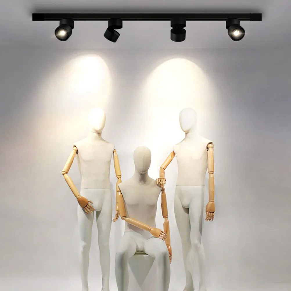 

Светодиодный регулируемый точечный светильник 10 Вт, поворот на 360° ° Поворотная накладная световая головка для трекового освещения COB для отелей, ресторанов и домашнего декора