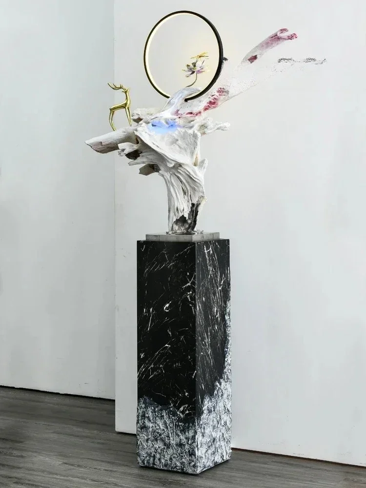 ExquisLarge Simple Indoor Living Room Floor Entrance Water Fountain Circulating Water Modern Light Luxury Decorations