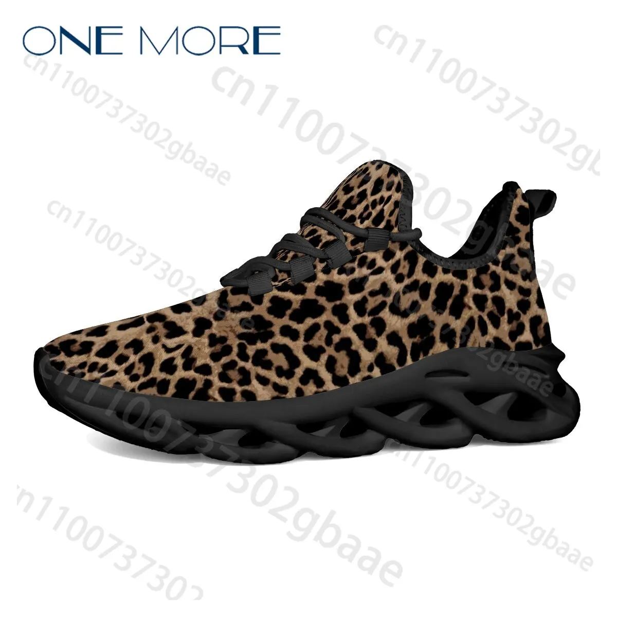 Leopard Print Design Adult Shoes Women'S Casual Lace Up Trainers Selection Hot Selling Comfortable Outdoor Flat Shoes Wholesale