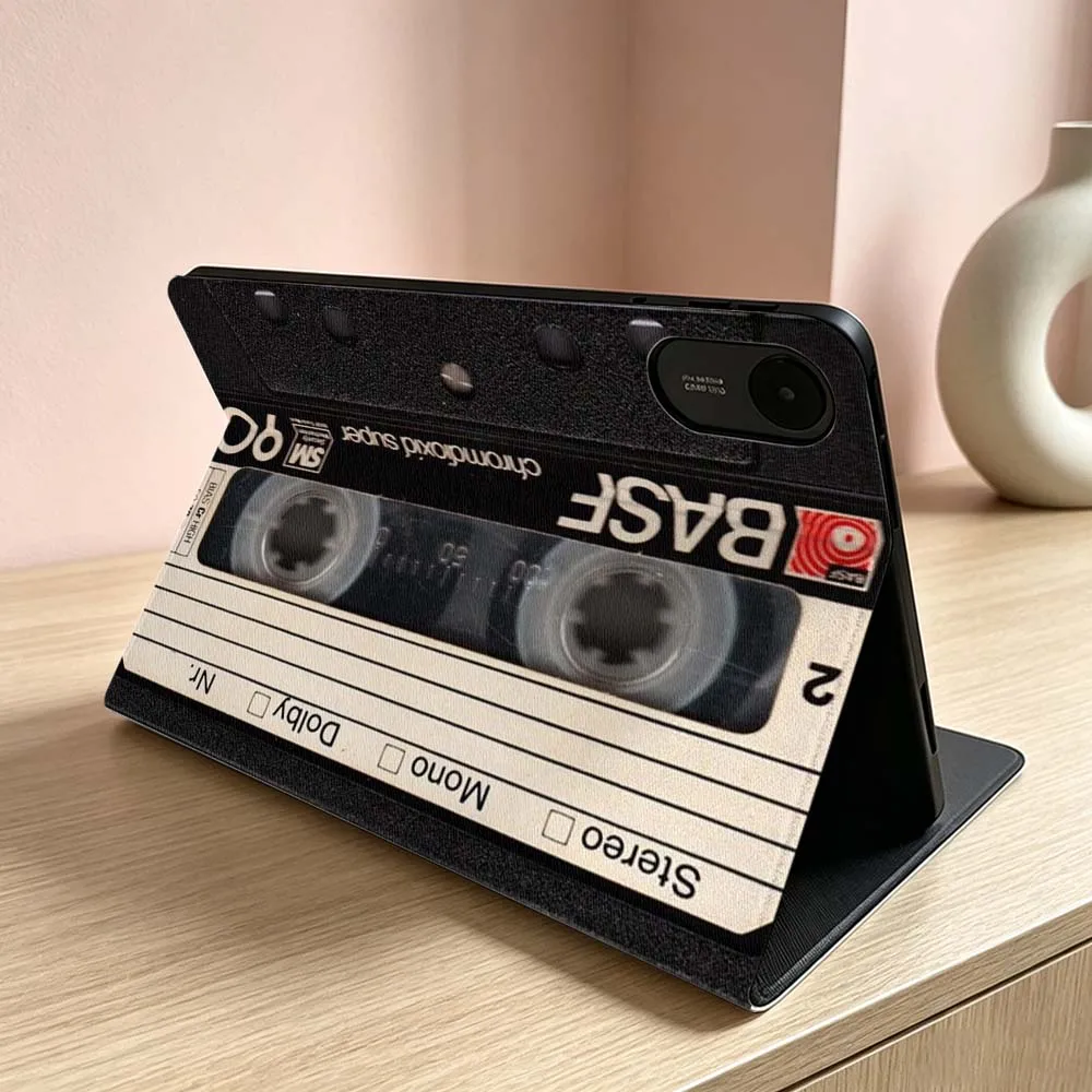 Vintage Music Cassette Design For Xiaomi Redmi Mi Pad 8 7 6 5 4 2 SE K Pro Max Ultra Poco Pad Inch Tablet Case Soft