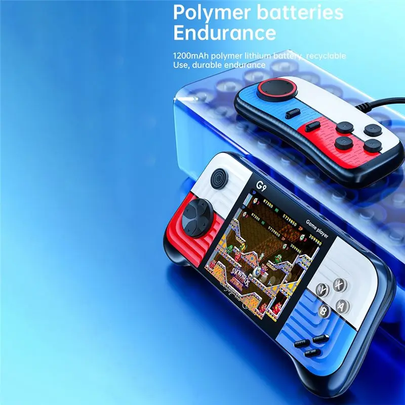 QWE-G9 Video Game Console 3.0 Inch Gamepad Built-In 666 Game Players Controller Support For Connecting TV For Children