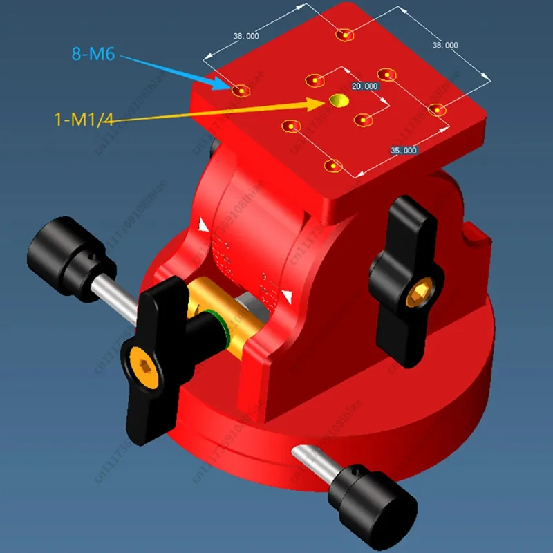 Equatorial Mount Latitude Base 39kg Load Capacity with Dovetail Groove