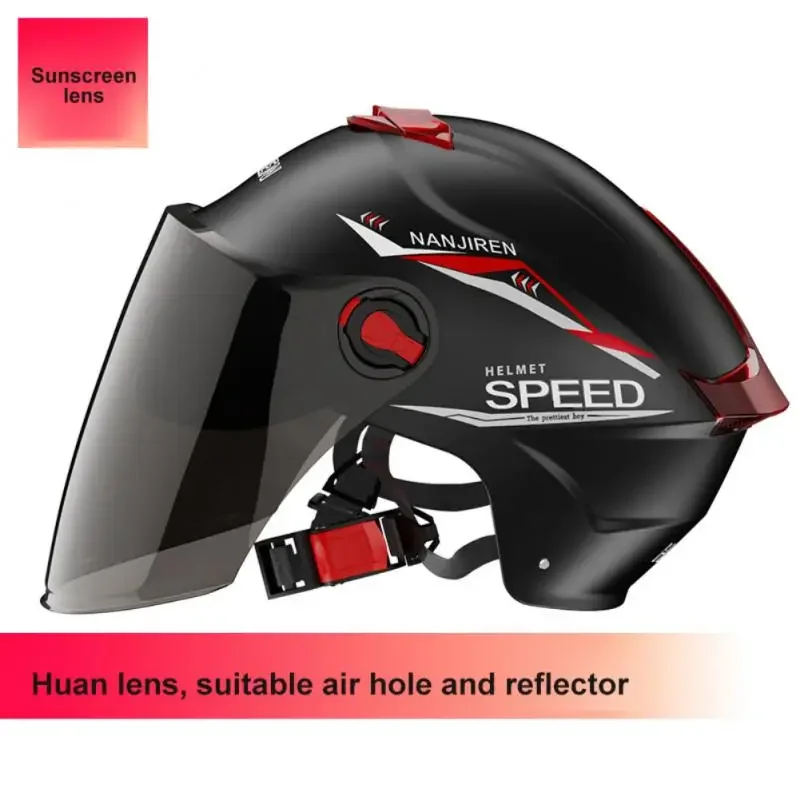 Electric Bike Helmet Safety Protective Sun Comfort 4-Layer Universal Fit Comfortable All Seasons