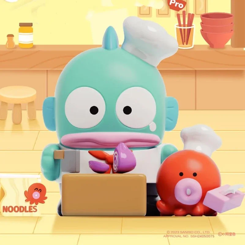 Hangyodon Flavored Noodles Restaurant 시리즈 블라인드 박스 입상 애니메이션 Pvc 모델 동상 인형 책상 장식 재고 있음