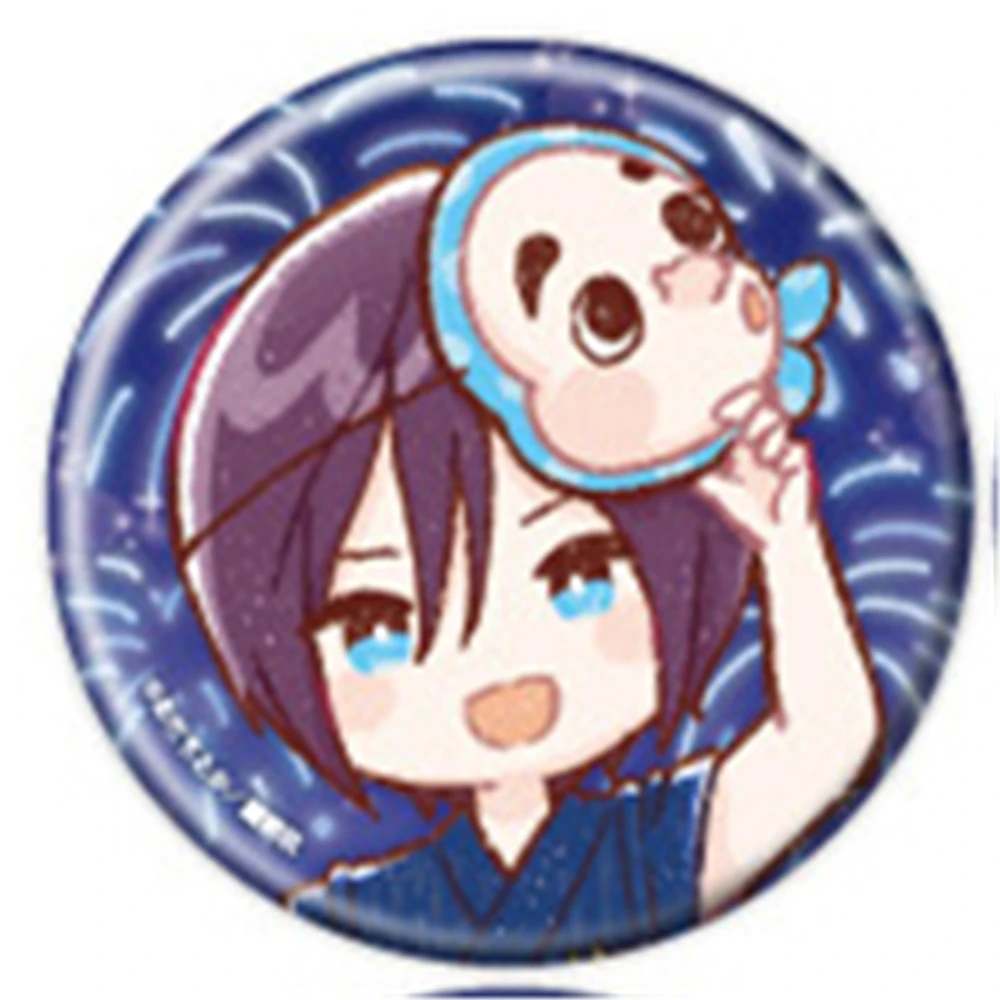 58mm Anime Noragami‌ Yaboku‌ Iki Hiyori Yukine Bishamon Cosplay COSTUME Badge Pin SPTE Tinplate Brooch﻿ Prop Xmas Gilf